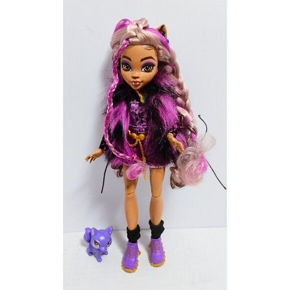 2022 MATTEL MONSTER HIGH CLAWDEEN WOLF GENERATION 3 W PET & ACCESSORIES - Picture 1 of 8